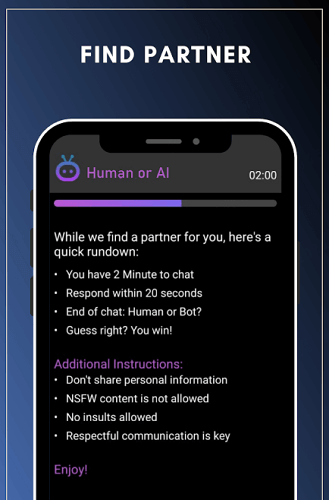 human or ai chat game