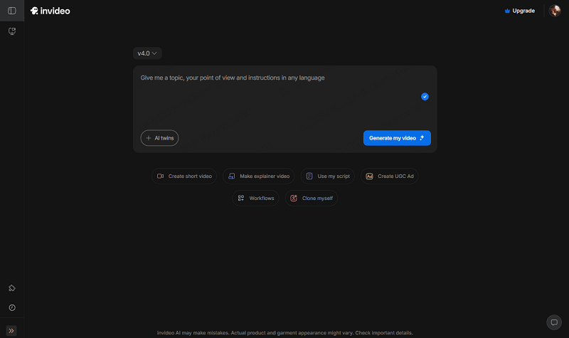 invideo text to speech