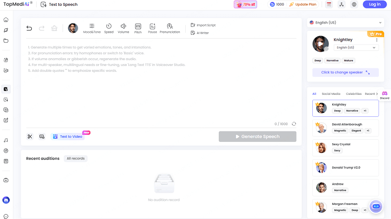 topmediai text to speech