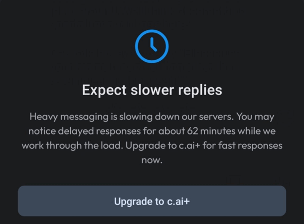 Character AI server issues