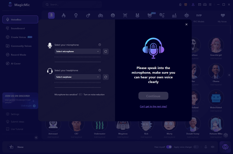 magicmic voice settings