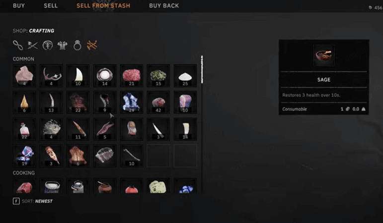 Tainted Grail items